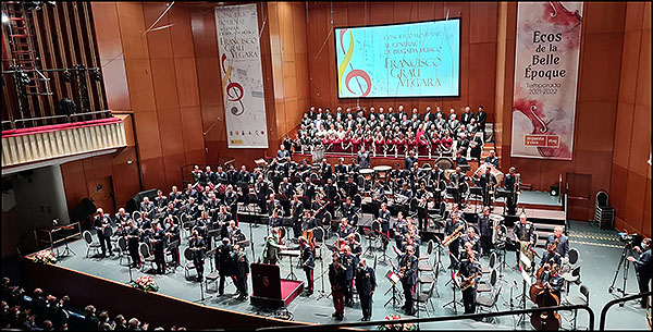 Emotivo y espectacular concierto homenaje al General de Brigada Músico Francisco Grau Vegara, en el Teatro Monumental de Madrid