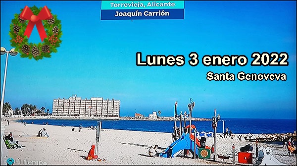 Agenda del lunes 3 de enero de 2022 - Objetivo Torrevieja