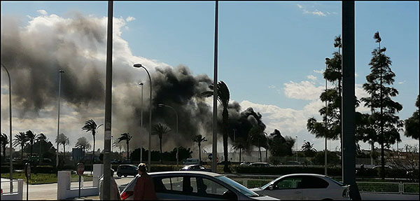 Una pelea entre adolescentes acaba con el incendio de un parque infantil