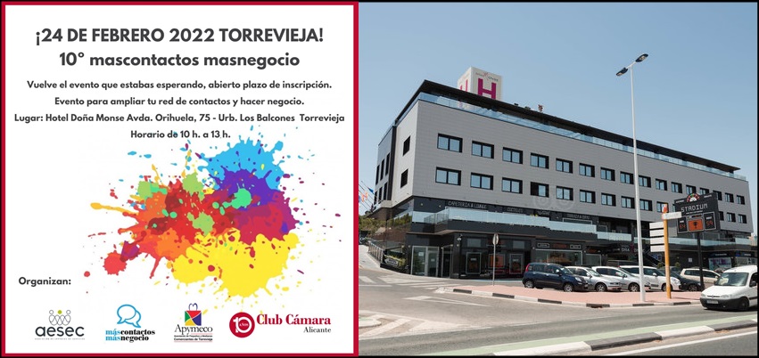 Torrevieja acoge hoy el 10º "máscontactos másnegocio"