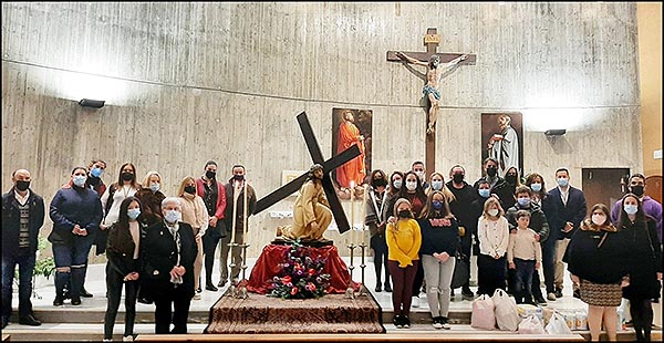 La Cofradía de Nuestro Padre Jesús de la Caída, celebró su primera Misa de Cuaresma, en su nueva sede canónica