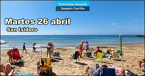 Agenda del martes 26 de abril 2022 - Objetivo Torrevieja