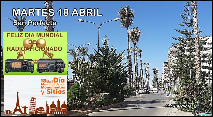 Agenda del martes 18 de abril.