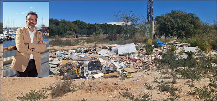 El concejal Rodolfo Carmona denuncia la proliferación de vertidos ilegales 