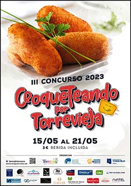 Trece establecimientos participan del 15 al 21 de mayo en la tercera edición de “Croqueteando por Torrevieja”