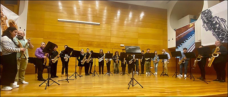 La "Semana de Santa Cecilia" del Conservatorio, se clausuró con el Curso Saxofón de Juan Ruiz